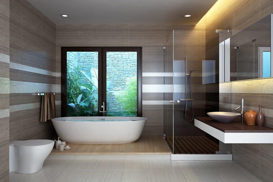 Phòng tắm sử dụng thiết bị vệ sinh cao cấp ToTo